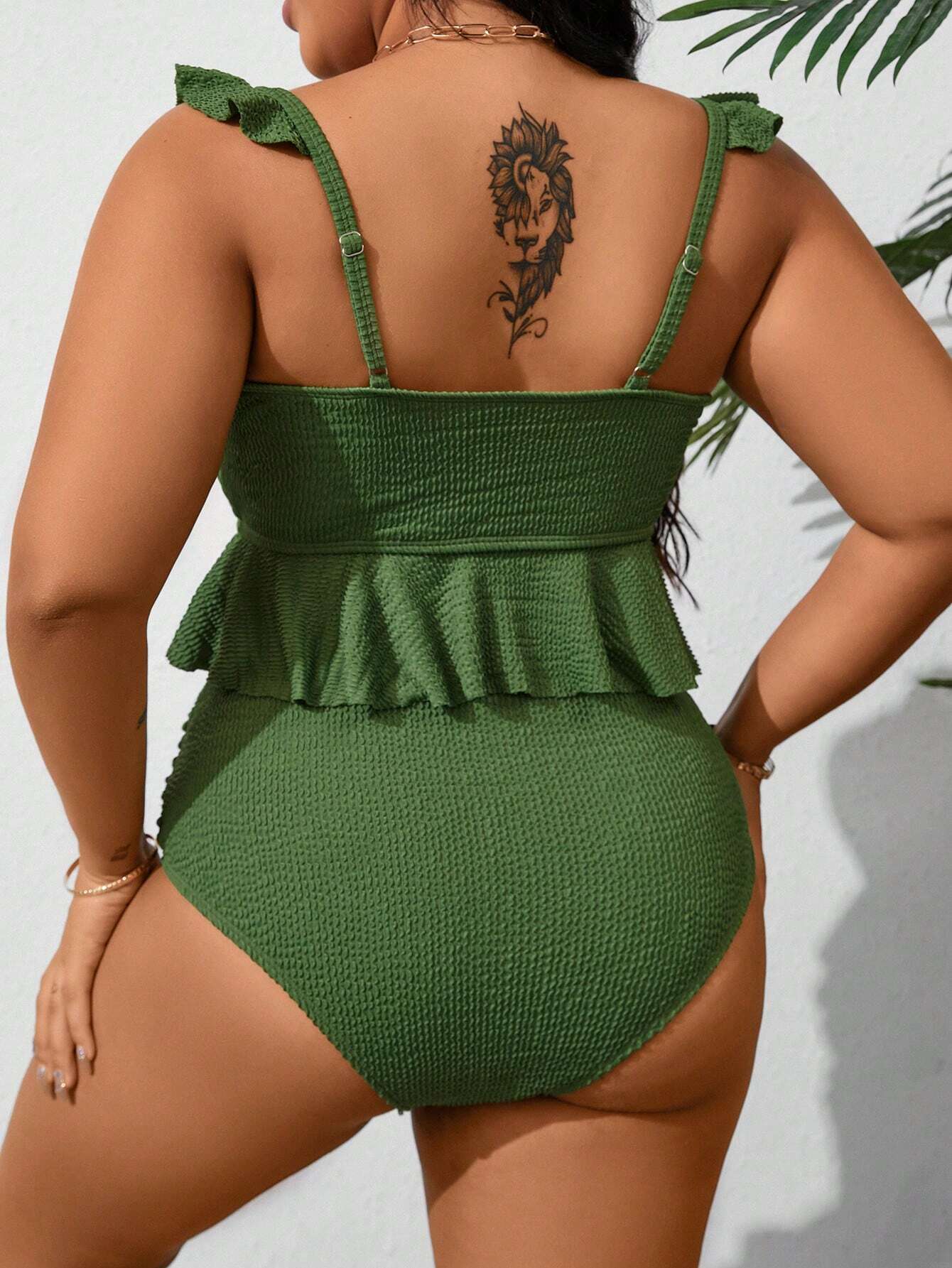 Tankini Babados Militar