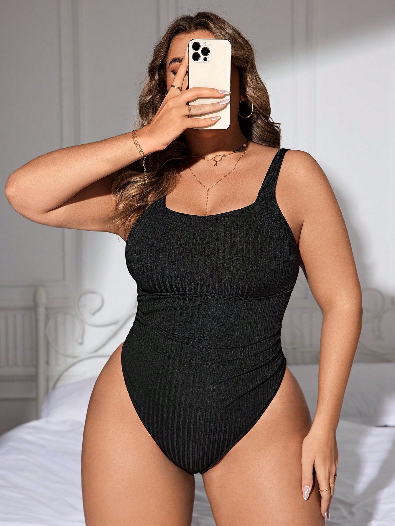 Maiô Plus Size Canelado