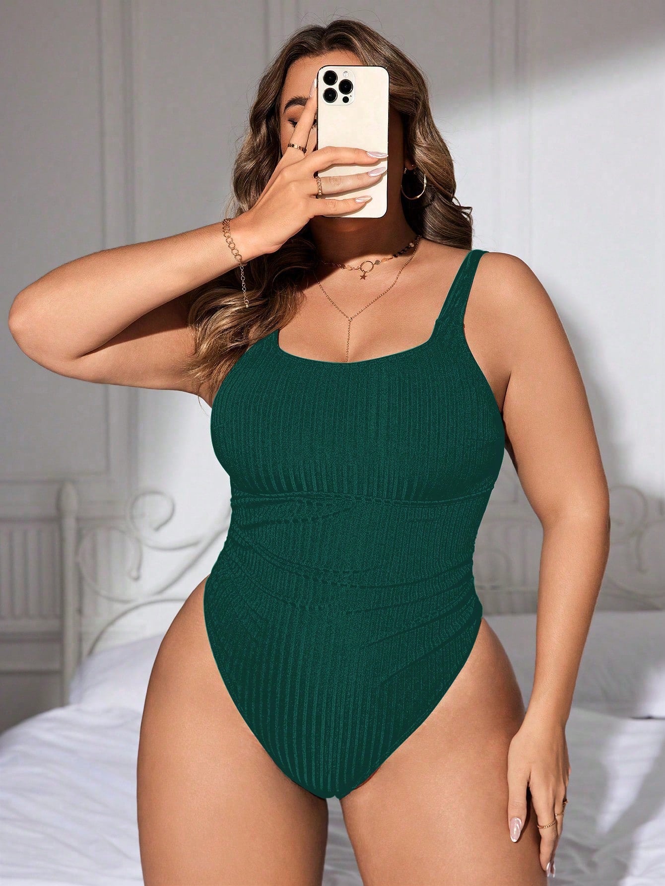 Maiô Plus Size Canelado