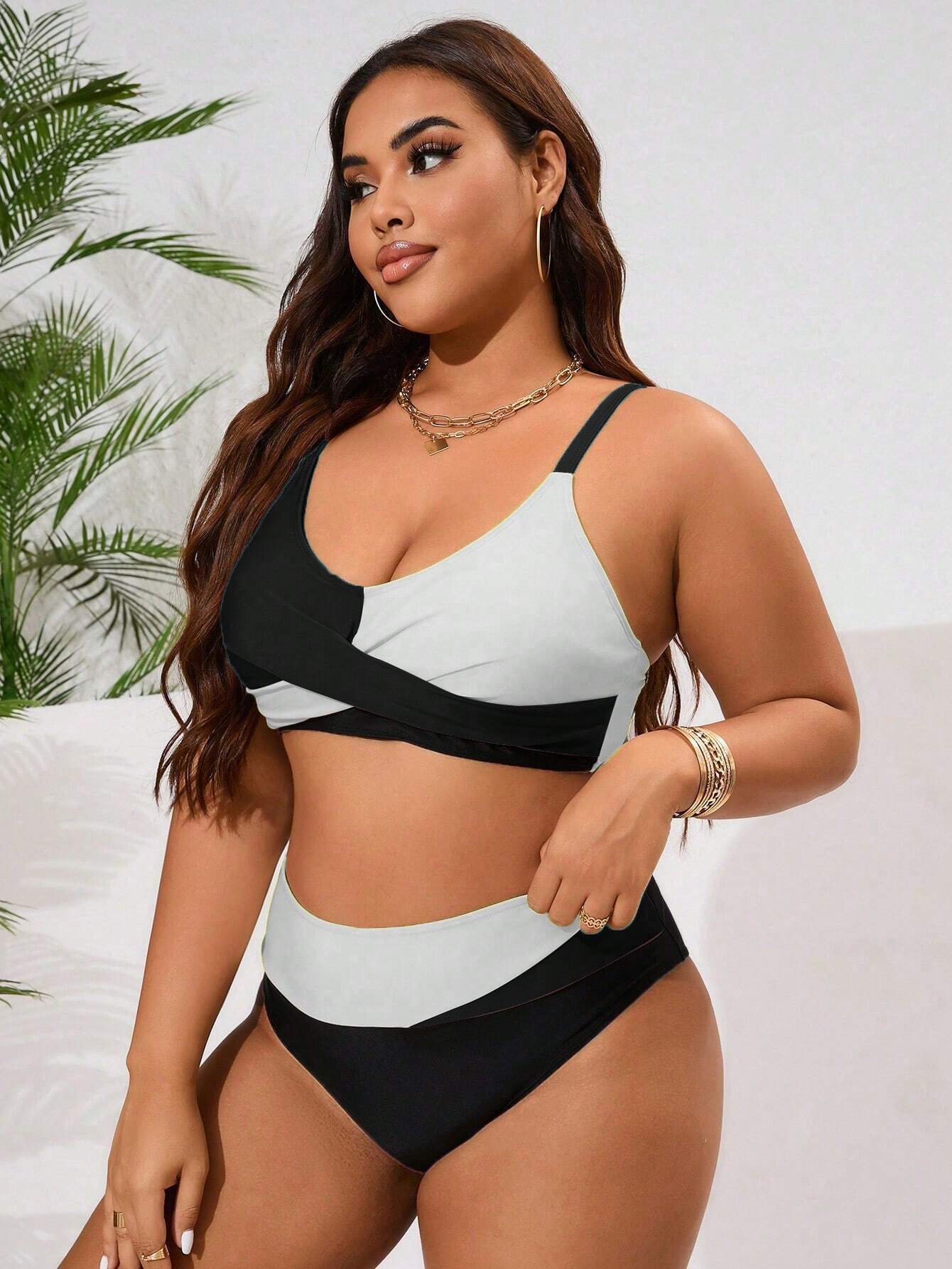 Tankini Plus Size Clear